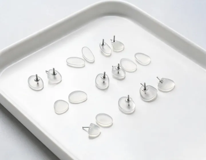 Silicone nose pads for glasses staged for a wholesale quote brief